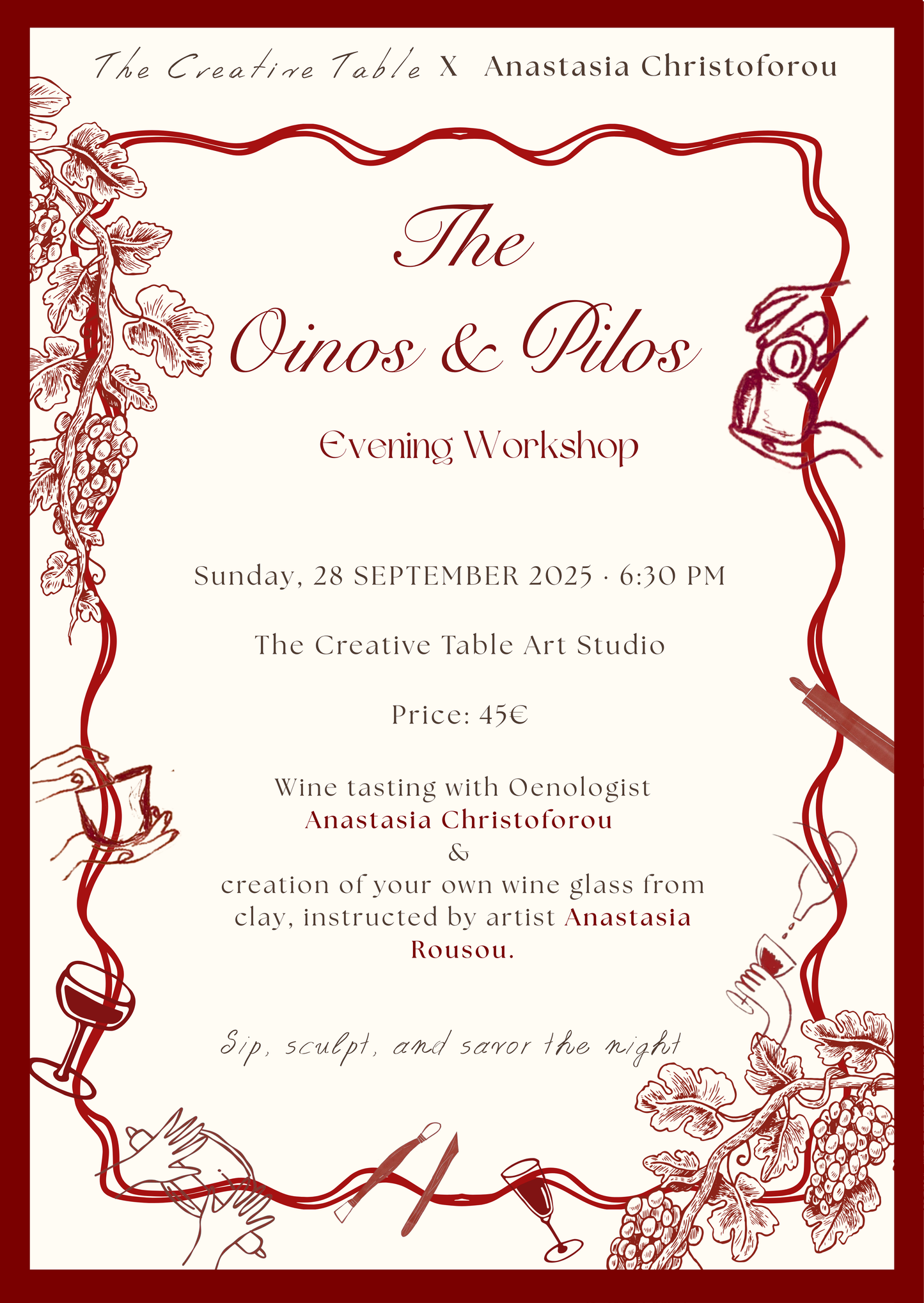 The Oinos & Pilos Evening Workshop