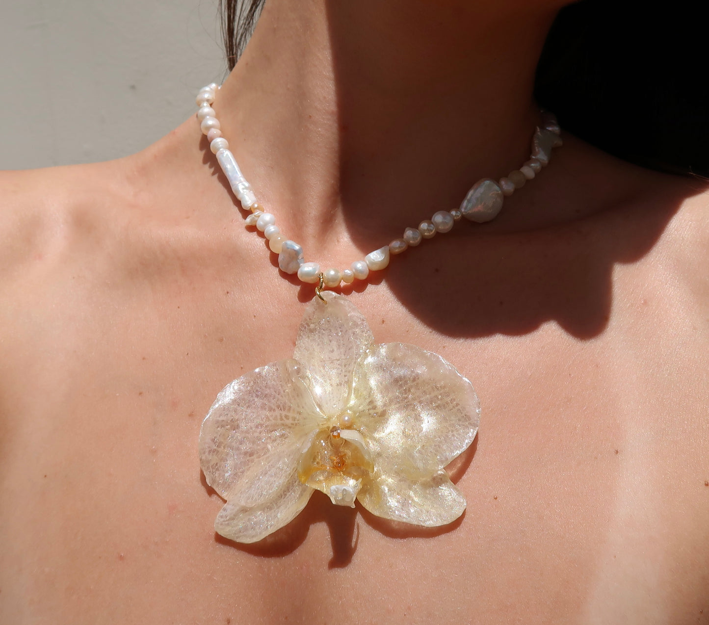 "EOS" Orchid Necklace