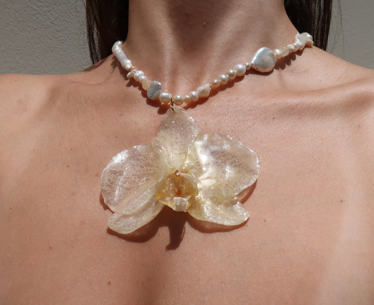 "EOS" Orchid Necklace