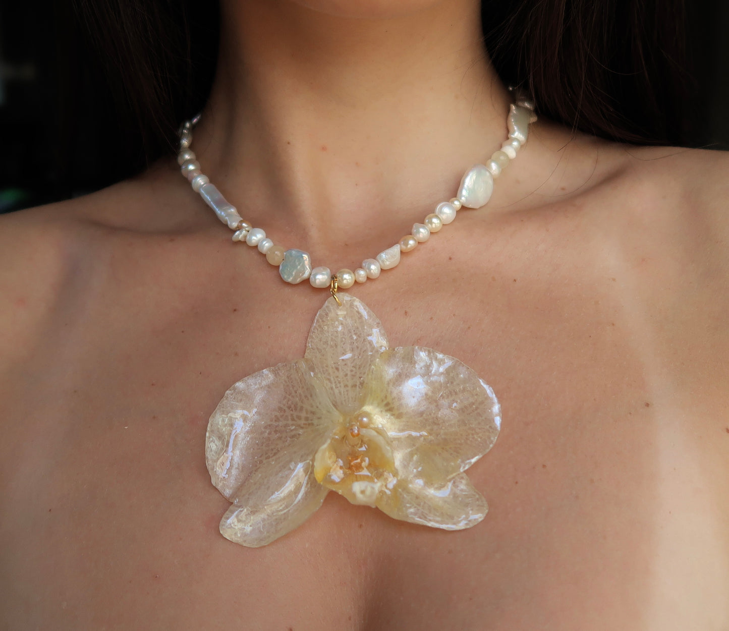 "EOS" Orchid Necklace