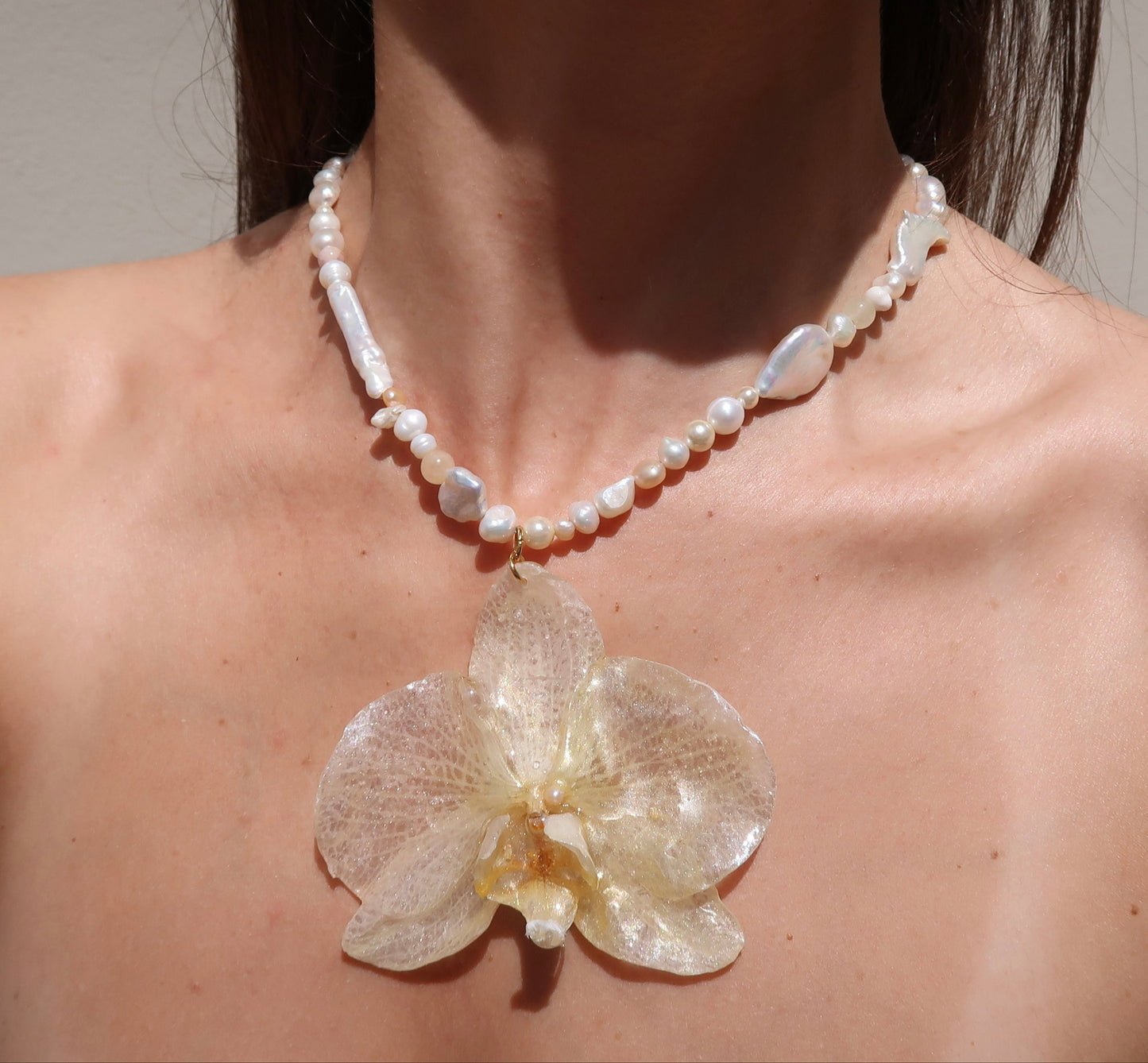 "EOS" Orchid Necklace